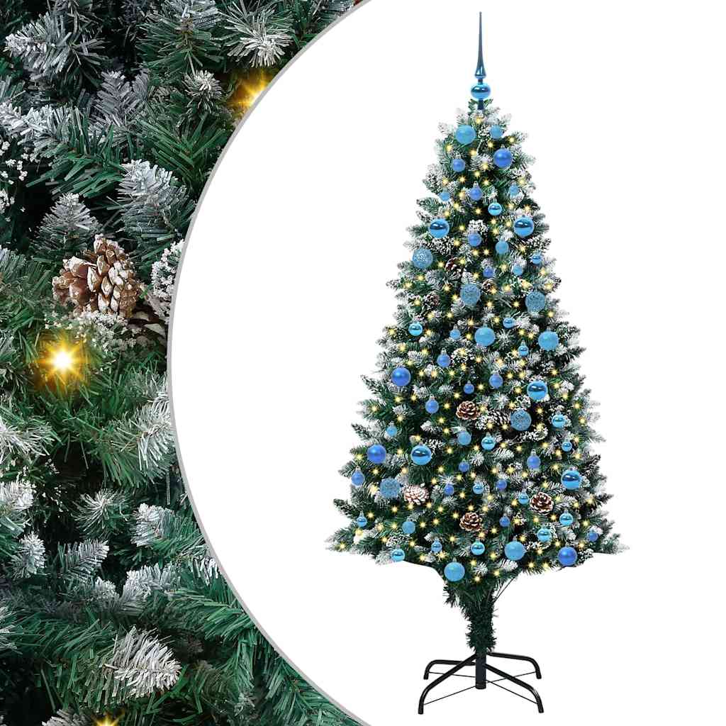 Vidaxx künstlicher Weihnachtsbaum grün 180 cm PVC und Stahl und Kunststoff