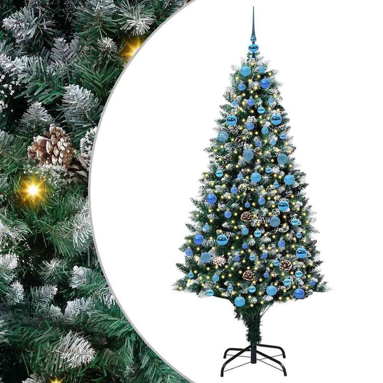 Vidaxx künstlicher Weihnachtsbaum grün 180 cm PVC und Stahl und Kunststoff