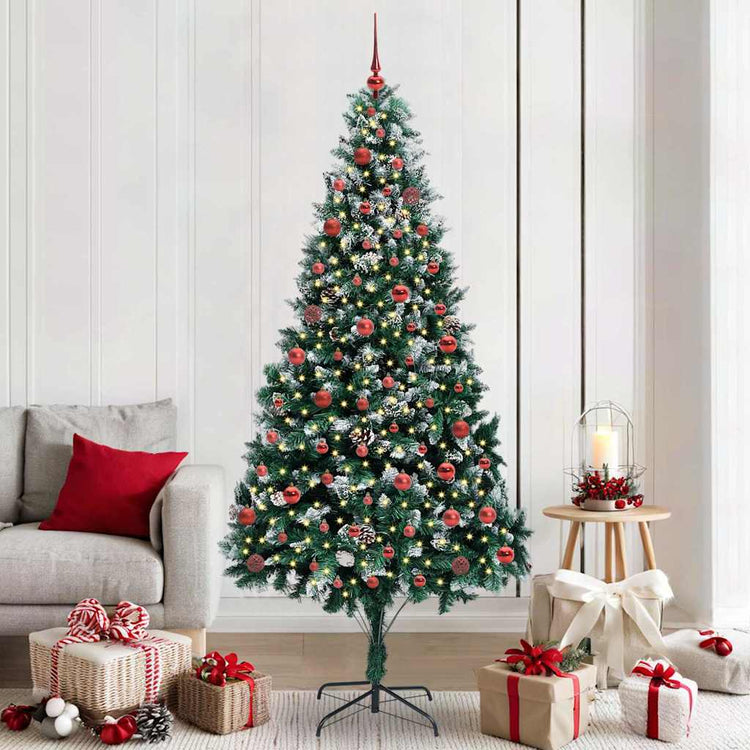 Vidaxx künstlicher Weihnachtsbaum grün 210 cm PVC und Stahl und Kunststoff