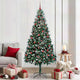 Vidaxx künstlicher Weihnachtsbaum grün 210 cm PVC und Stahl und Kunststoff