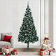 Vidaxx künstlicher Weihnachtsbaum grün 210 cm PVC und Stahl und Kunststoff