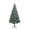 Vidaxx künstlicher Weihnachtsbaum grün 210 cm PVC und Stahl und Kunststoff