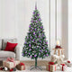 Vidaxx künstlicher Weihnachtsbaum grün 210 cm PVC und Stahl und Kunststoff