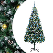 Vidaxx künstlicher Weihnachtsbaum grün 210 cm PVC und Stahl und Kunststoff - afbeelding 2