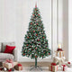 Vidaxx künstlicher Weihnachtsbaum grün 240 cm PVC und Stahl und Kunststoff