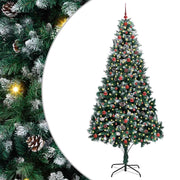 Vidaxx künstlicher Weihnachtsbaum grün 240 cm PVC und Stahl und Kunststoff - afbeelding 2