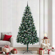 Vidaxx künstlicher Weihnachtsbaum grün 240 cm PVC und Stahl und Kunststoff - afbeelding 1