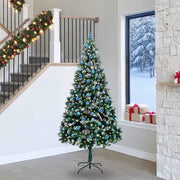 Vidaxx künstlicher Weihnachtsbaum grün 240 cm PVC und Stahl und Kunststoff - afbeelding 1