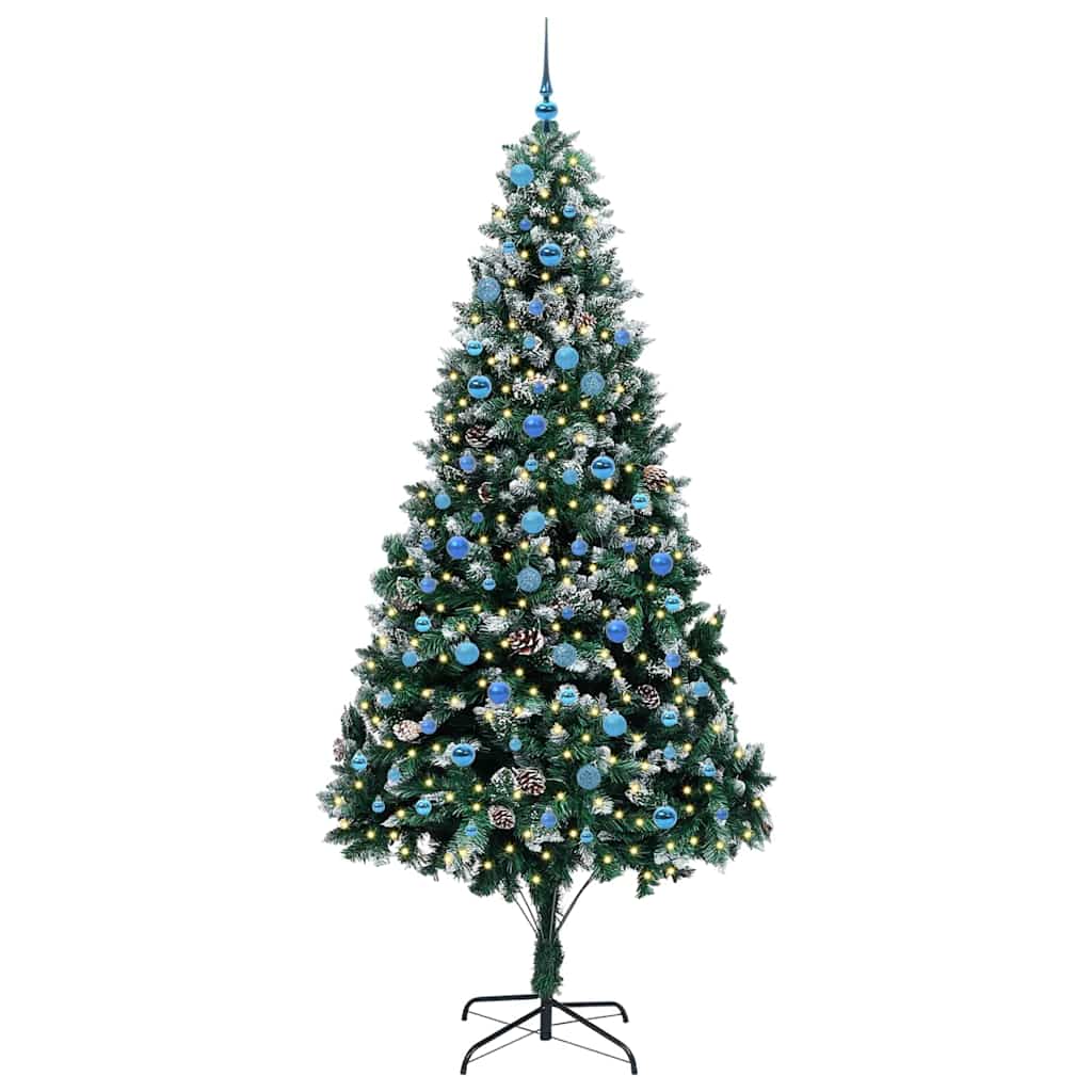 Vidaxx künstlicher Weihnachtsbaum grün 240 cm PVC und Stahl und Kunststoff