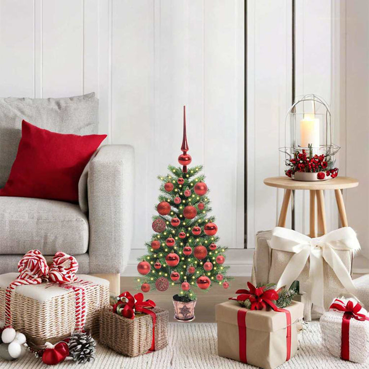 VidaXL Weihnachtsbaum mit 150 LEDs mit Standard grün 65 cm PE