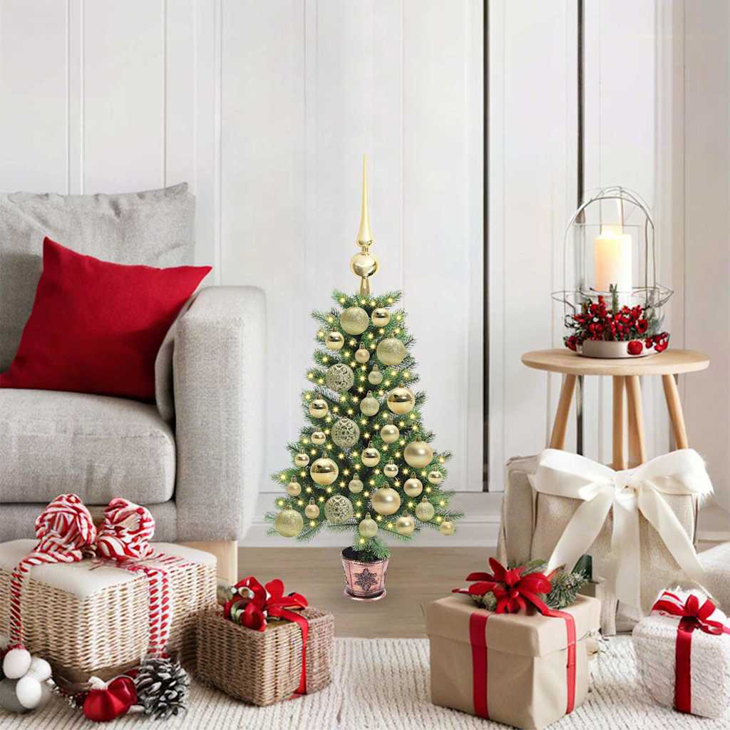 VidaXL Weihnachtsbaum mit 150 LEDs mit Standard grün 65 cm PE