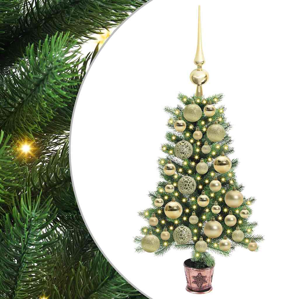 VidaXL Weihnachtsbaum mit 150 LEDs mit Standard grün 65 cm PE