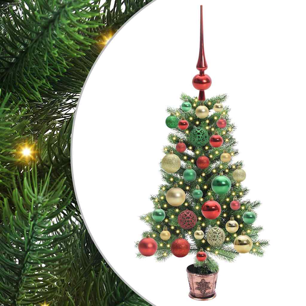 VidaXL Weihnachtsbaum mit 150 LEDs mit Standard grün 65 cm PE