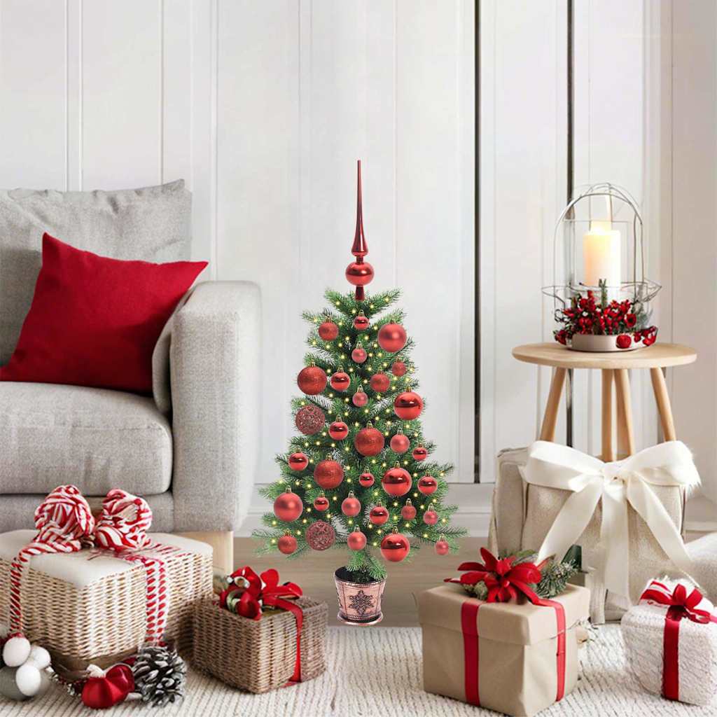 VidaXL Weihnachtsbaum mit 150 LEDs mit Standard grün 90 cm PE
