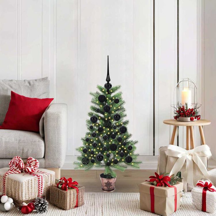 VidaXL Weihnachtsbaum mit 150 LEDs mit Standard grün 90 cm PE