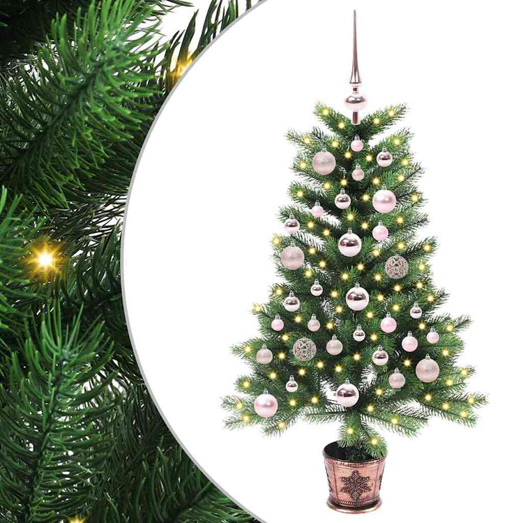 VidaXL Weihnachtsbaum mit 150 LEDs mit Standard grün 90 cm PE