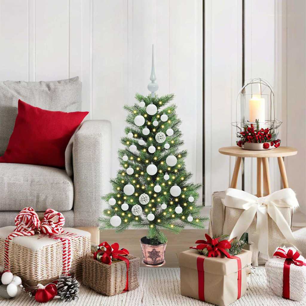 VidaXL Weihnachtsbaum mit 150 LEDs mit Standard grün 90 cm PE