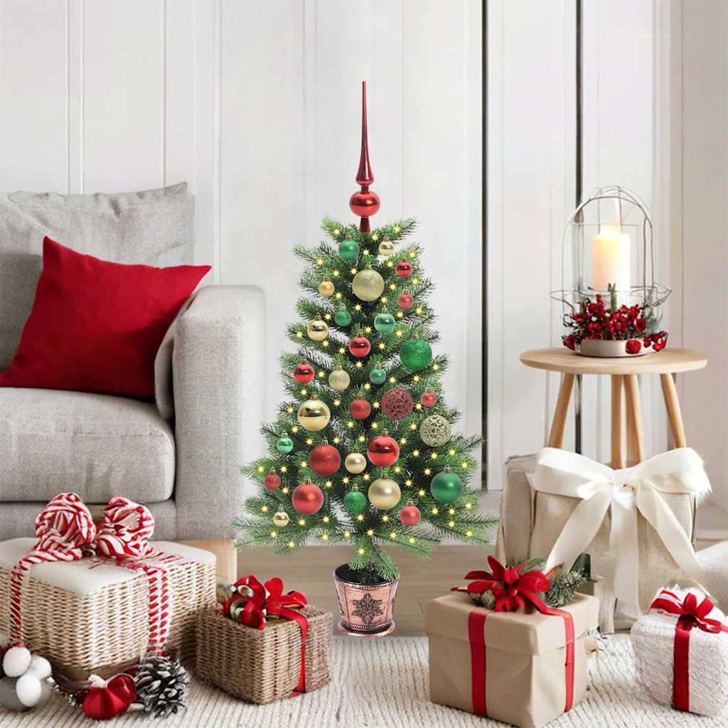 VidaXL Weihnachtsbaum mit 150 LEDs mit Standard grün 90 cm PE