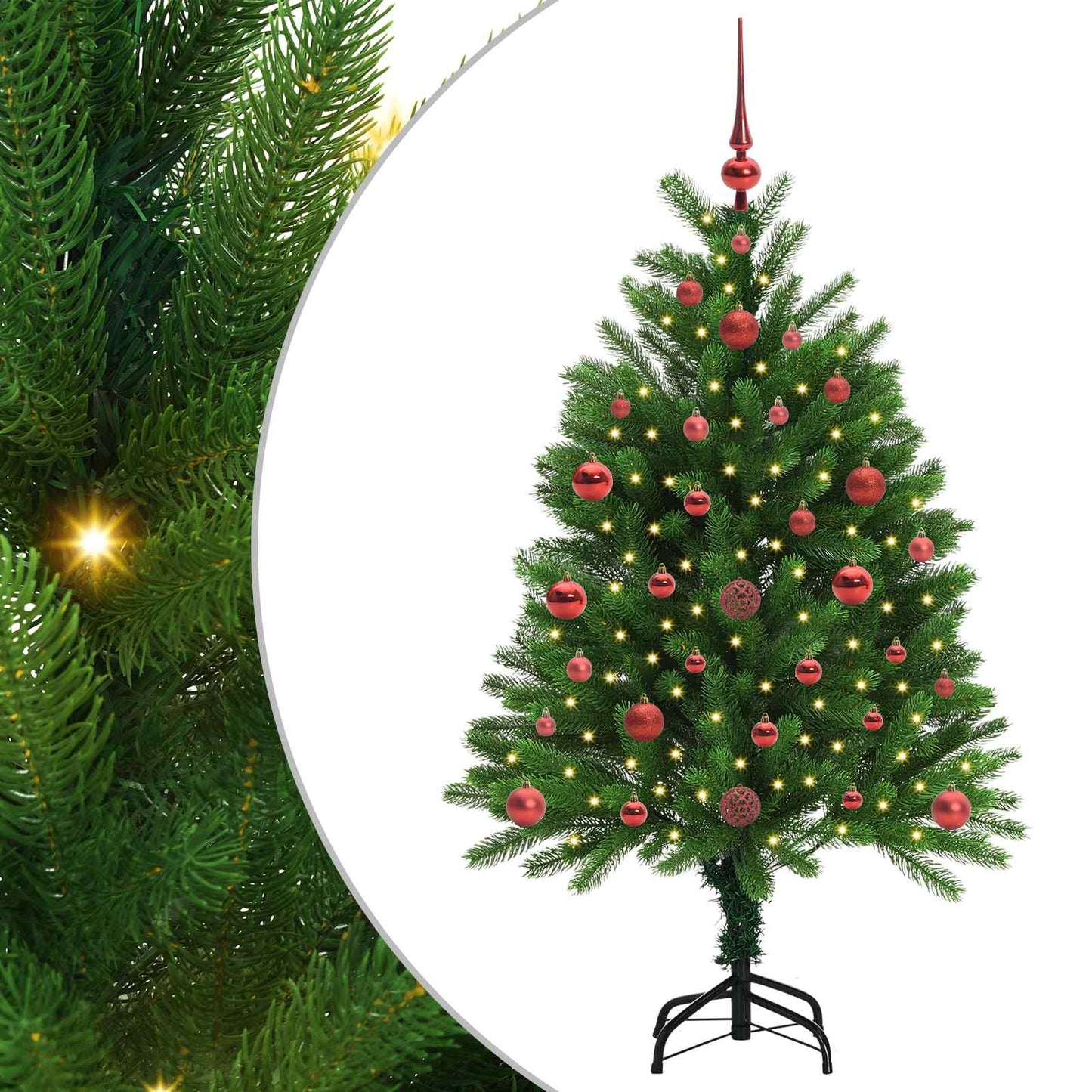VidaXL Weihnachtsbaum mit 150 LEDs mit Standard-Grün 120 cm PE