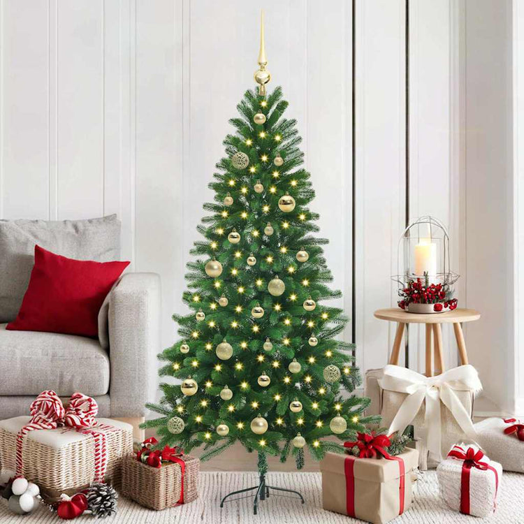 VidaXL Weihnachtsbaum mit 150 LEDs mit Standard-Grün 150 cm PE
