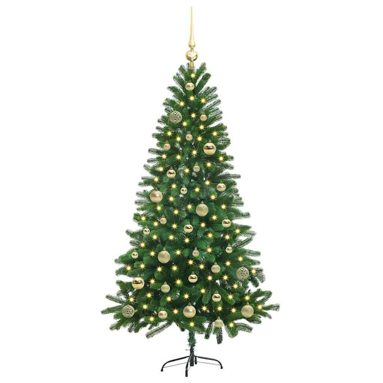 VidaXL Weihnachtsbaum mit 150 LEDs mit Standard-Grün 150 cm PE
