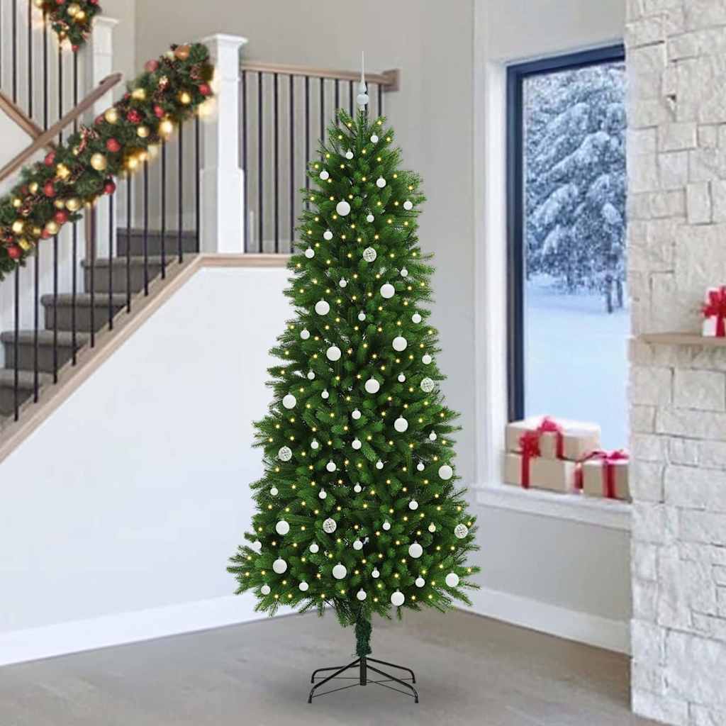 VidaXL Weihnachtsbaum mit 300 LEDs mit Standard grün 240 cm PE