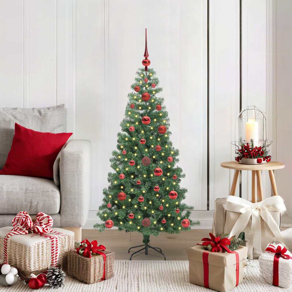 VidaXL Weihnachtsbaum mit 150 LEDs mit standardmäßigem grünem 120 cm PVC
