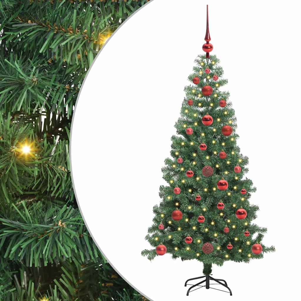 VidaXL Weihnachtsbaum mit 150 LEDs mit standardmäßigem grünem 120 cm PVC