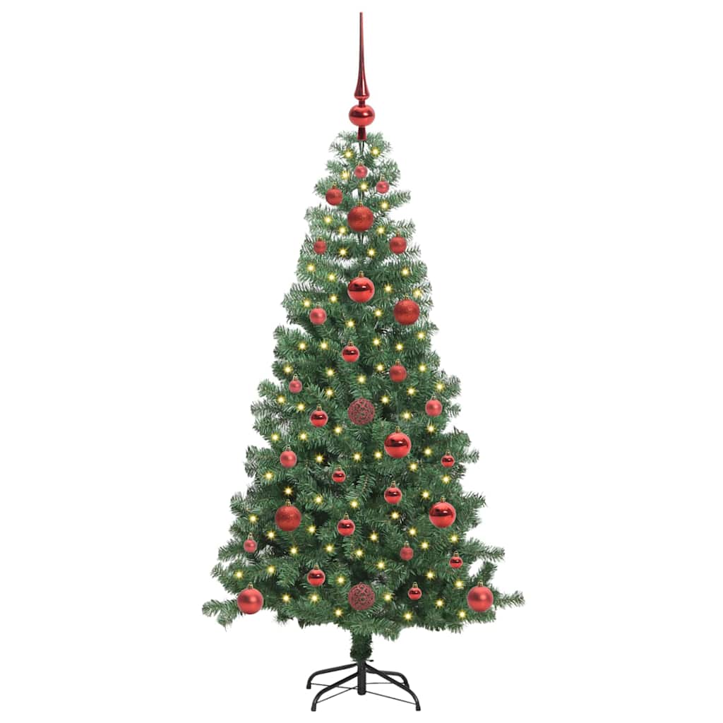 VidaXL Weihnachtsbaum mit 150 LEDs mit standardmäßigem grünem 120 cm PVC