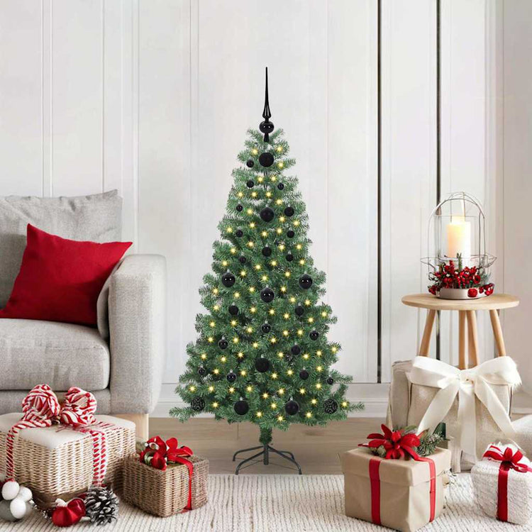 VidaXL Weihnachtsbaum mit 150 LEDs mit standardmäßigem grünem 120 cm PVC