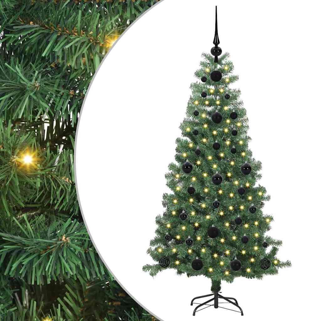 VidaXL Weihnachtsbaum mit 150 LEDs mit standardmäßigem grünem 120 cm PVC