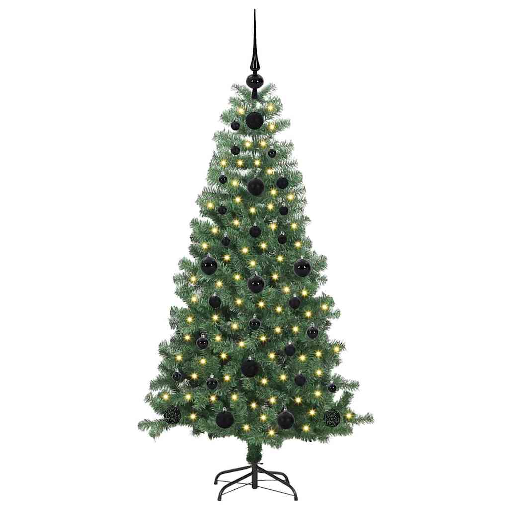 VidaXL Weihnachtsbaum mit 150 LEDs mit standardmäßigem grünem 120 cm PVC