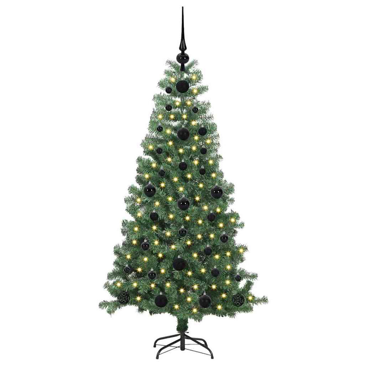 VidaXL Weihnachtsbaum mit 150 LEDs mit standardmäßigem grünem 120 cm PVC