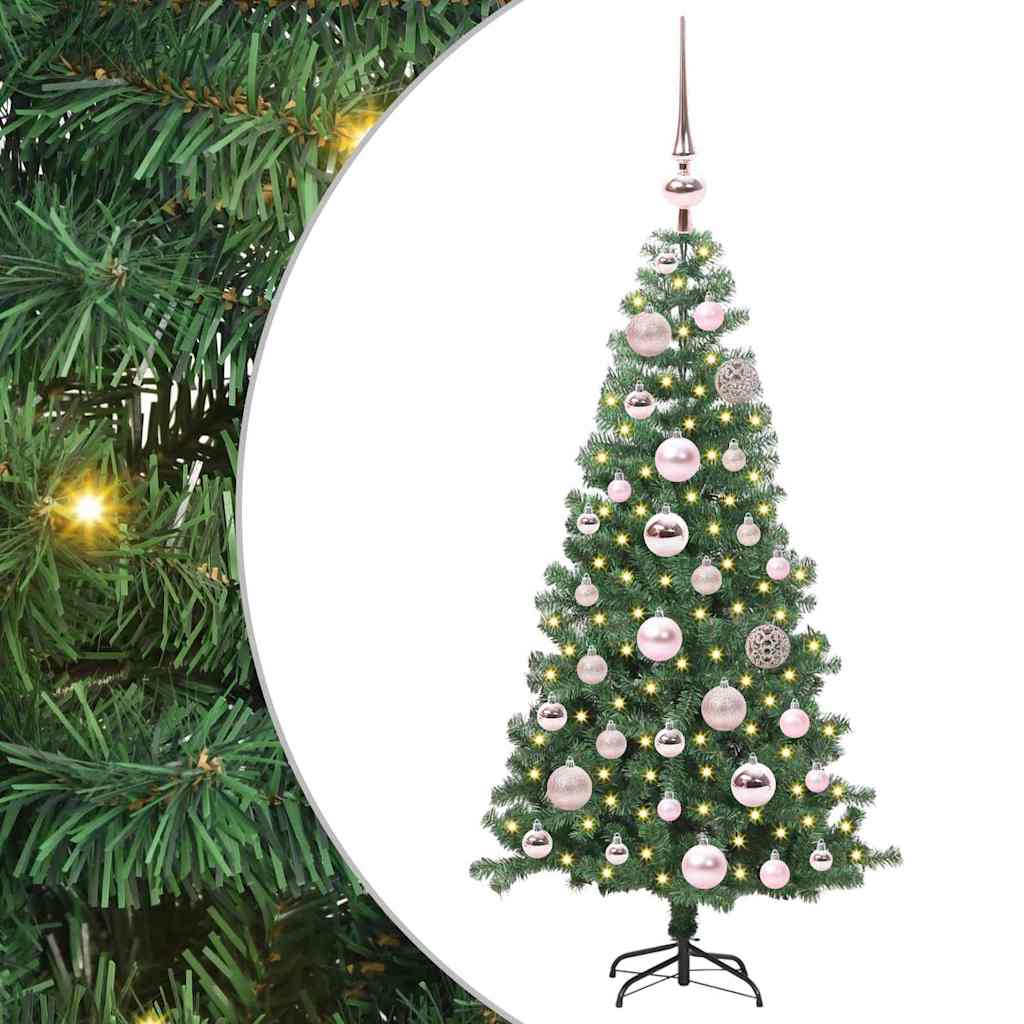 VidaXL Weihnachtsbaum mit 150 LEDs mit standardmäßigem grünem 120 cm PVC