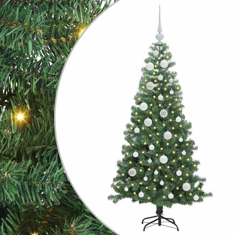VidaXL Weihnachtsbaum mit 150 LEDs mit standardmäßigem grünem 120 cm PVC