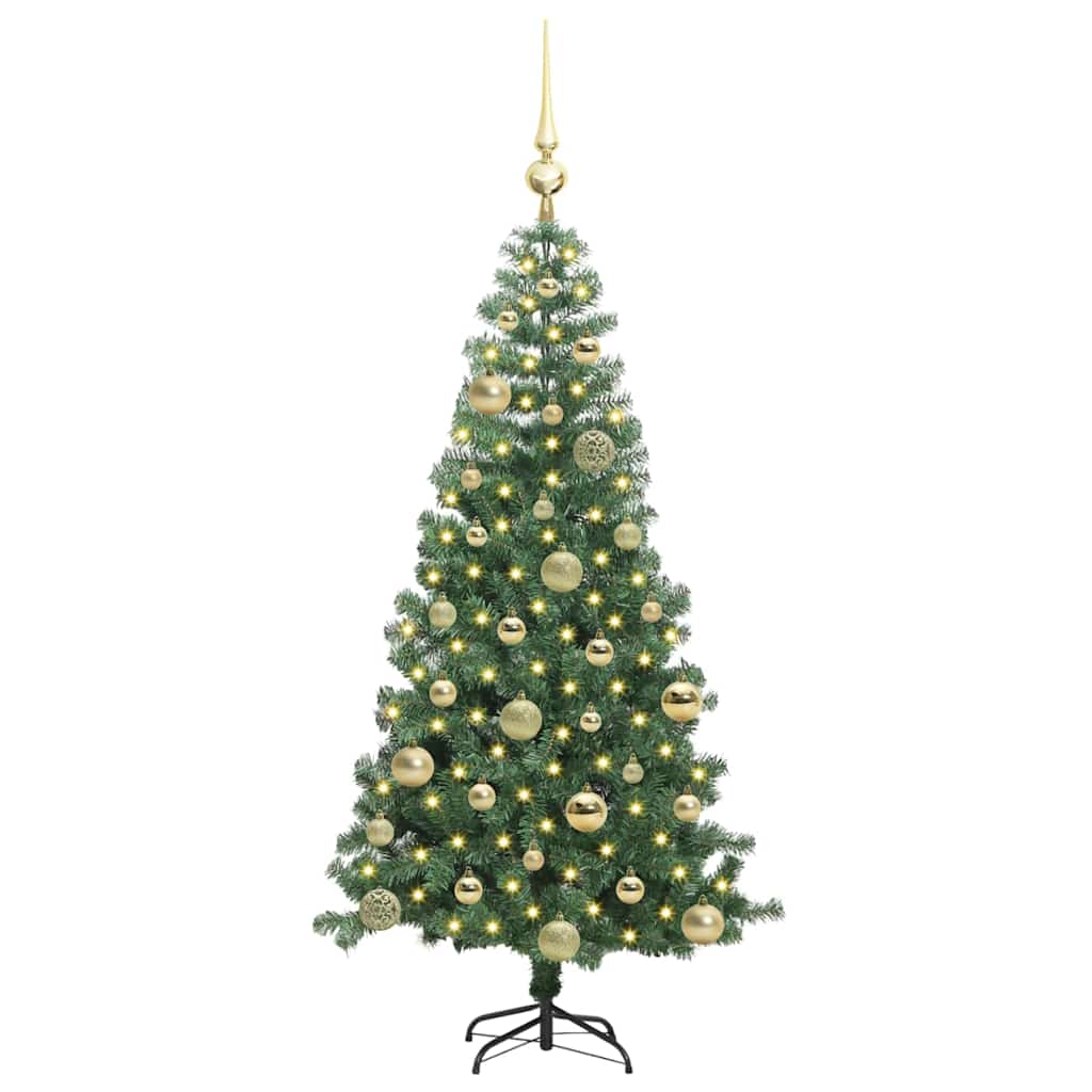 VidaXL Weihnachtsbaum mit 150 LEDs mit standardmäßigem grünem 120 cm PVC