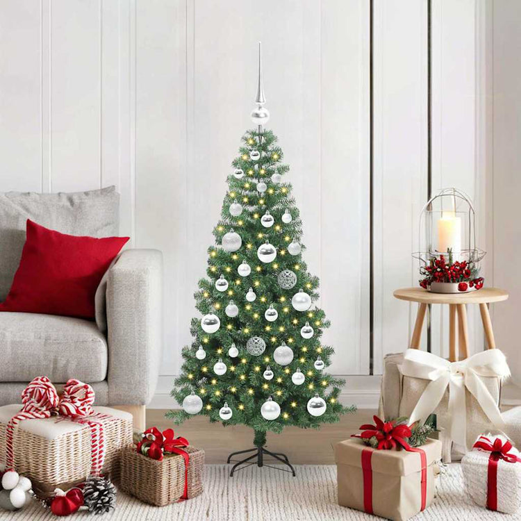 VidaXL Weihnachtsbaum mit 150 LEDs mit standardmäßigem grünem 120 cm PVC