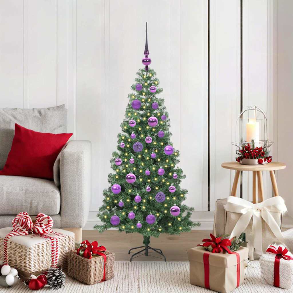 VidaXL Weihnachtsbaum mit 150 LEDs mit standardmäßigem grünem 120 cm PVC