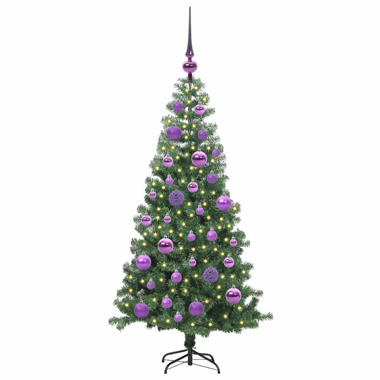 VidaXL Weihnachtsbaum mit 150 LEDs mit standardmäßigem grünem 120 cm PVC