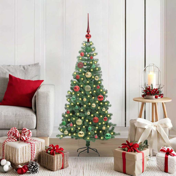VidaXL Weihnachtsbaum mit 150 LEDs mit standardmäßigem grünem 120 cm PVC