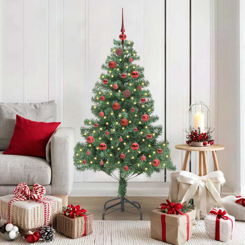VidaXL Weihnachtsbaum mit 150 LEDs mit standardmäßigem grünem 150 cm PVC