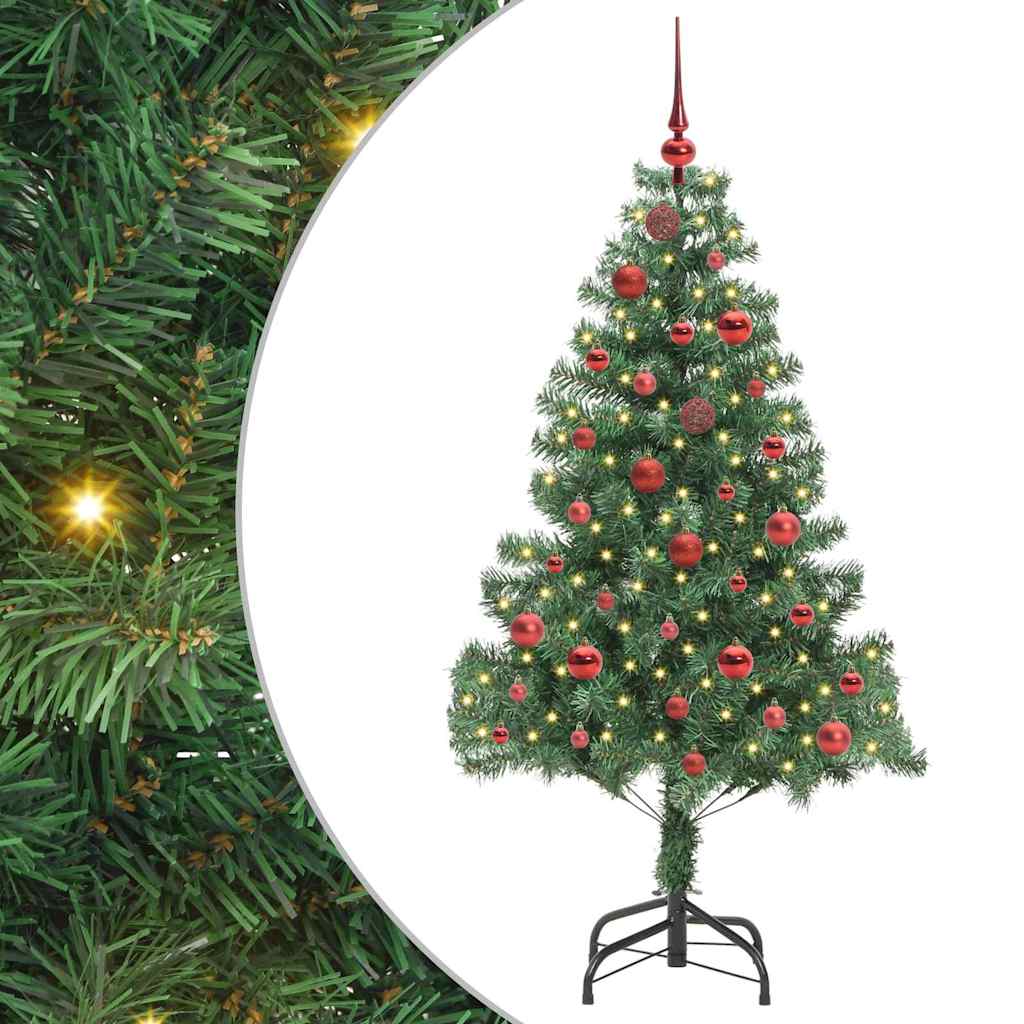 VidaXL Weihnachtsbaum mit 150 LEDs mit standardmäßigem grünem 150 cm PVC