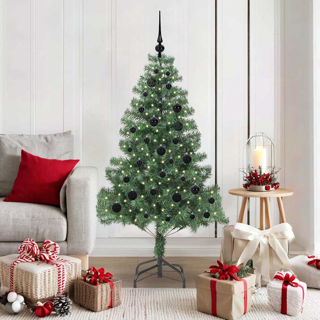 VidaXL Weihnachtsbaum mit 150 LEDs mit standardmäßigem grünem 150 cm PVC