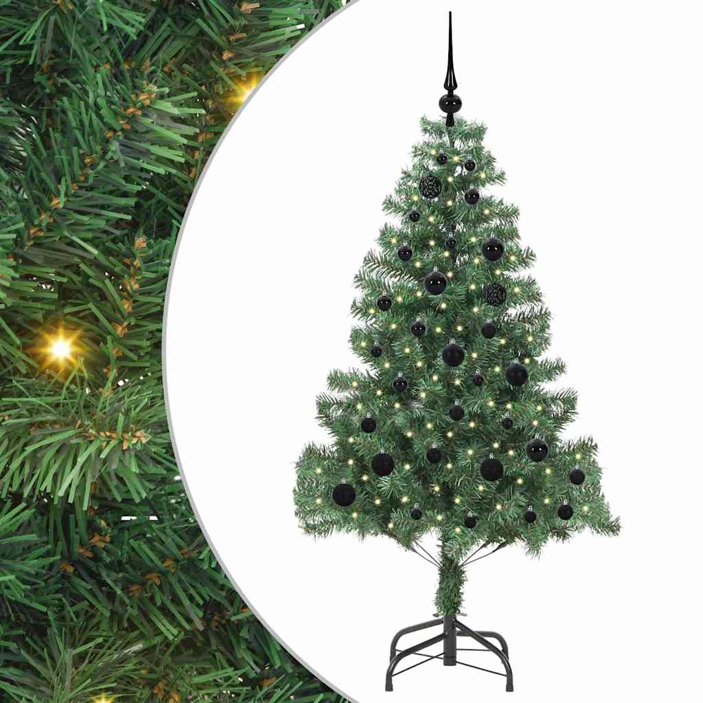 VidaXL Weihnachtsbaum mit 150 LEDs mit standardmäßigem grünem 150 cm PVC