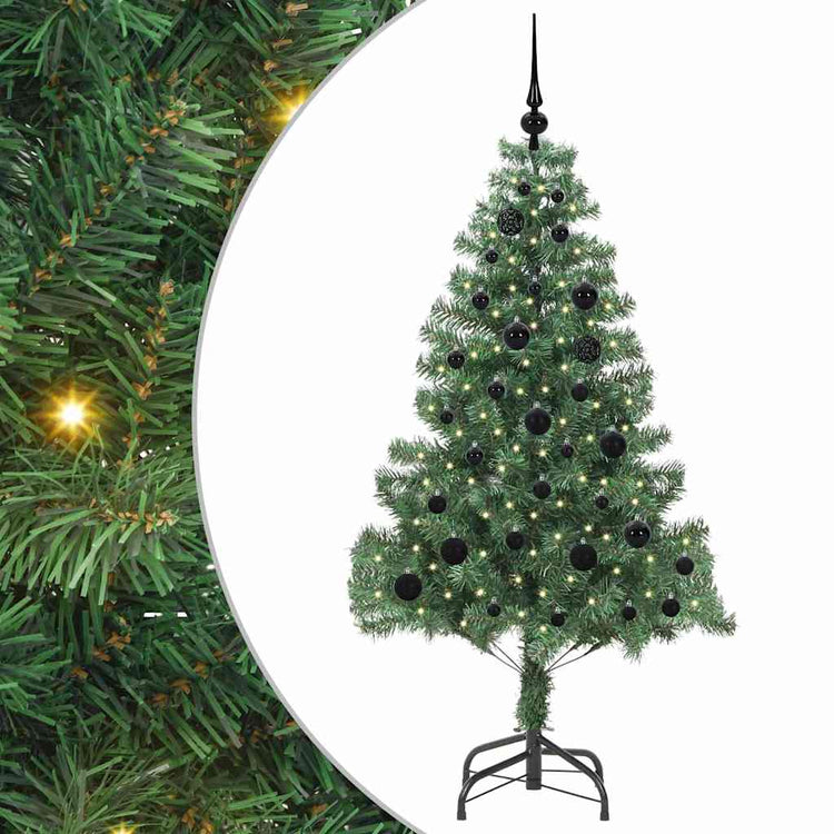 VidaXL Weihnachtsbaum mit 150 LEDs mit standardmäßigem grünem 150 cm PVC