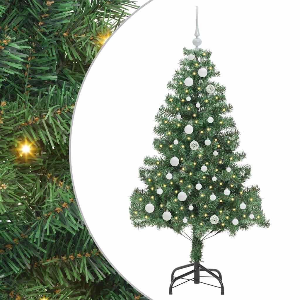 VidaXL Weihnachtsbaum mit 150 LEDs mit standardmäßigem grünem 150 cm PVC
