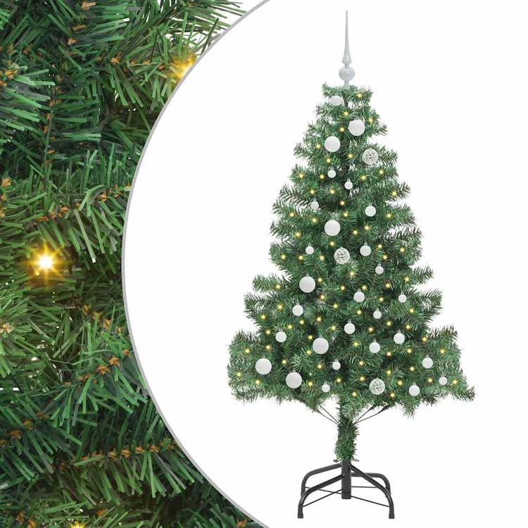VidaXL Weihnachtsbaum mit 150 LEDs mit standardmäßigem grünem 150 cm PVC