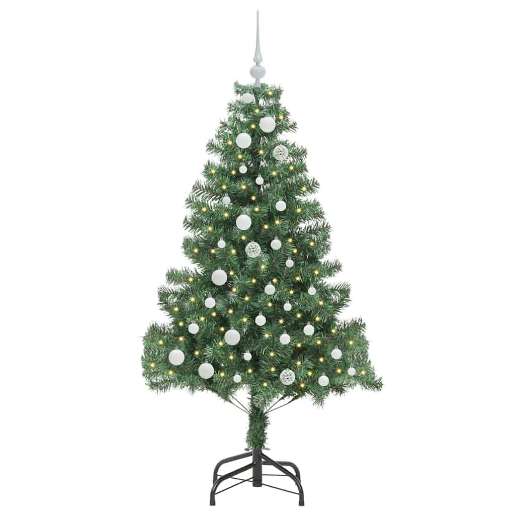 VidaXL Weihnachtsbaum mit 150 LEDs mit standardmäßigem grünem 150 cm PVC
