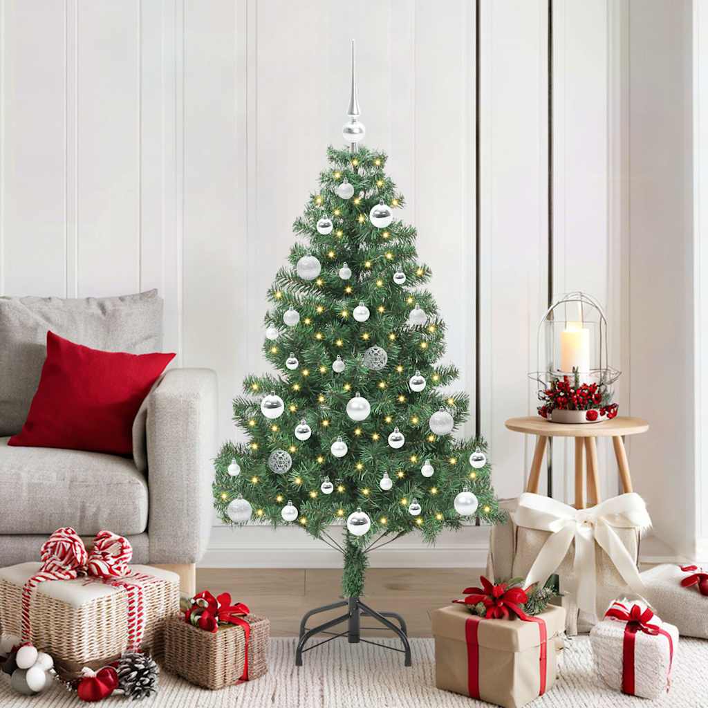VidaXL Weihnachtsbaum mit 150 LEDs mit standardmäßigem grünem 150 cm PVC