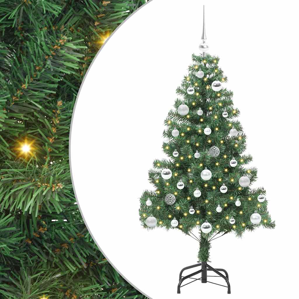 VidaXL Weihnachtsbaum mit 150 LEDs mit standardmäßigem grünem 150 cm PVC